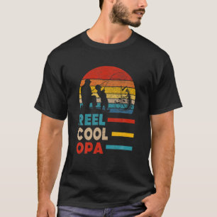 Mannen Reel Cool Opa Fisherman T-shirt