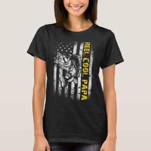 Mannen Reel Cool Papa Vissen Vis Vintage 1 T-shirt