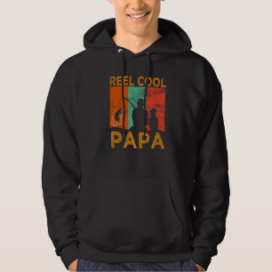 Mannen Reel Cool Papa Vist papa Vintage opa Hoodie