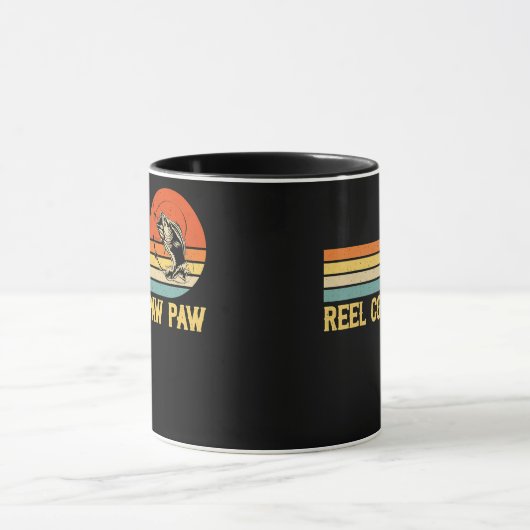 Mannen Reel Cool Paw Vist Funny Fish  Mok (Midden)