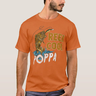 Mannen Reel Cool Poppa Vissende Shirten, vlinder D T-shirt