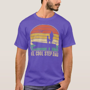 Mannen Reel Cool Step Dad Fishing Funny Fish  T-shirt