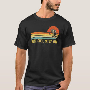 Mannen Reel Cool Stiefvader Vissen Vis Vintage T-shirt