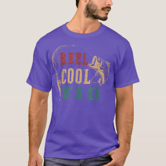Mannen Reel Cool TioFishing Fathers Dag 939 T-shirt