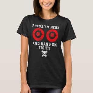 Mannen reizigersinstructies Hier is een grappige M T-shirt