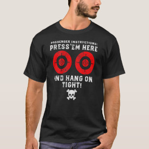 Mannen reizigersinstructies Hier is een grappige M T-shirt