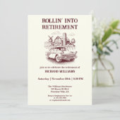 Mannen Retirement  Barn Car Rollin' into Kaart (Staand voorkant)