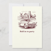 Mannen Retirement  Barn Car Rollin' into Kaart (Achterkant)