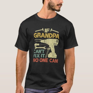 Mannen Retro als opa het niet kan oplossen, kan ni T-shirt