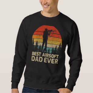 Mannen Retro Best Airsoft Dad Over Vader's Trui