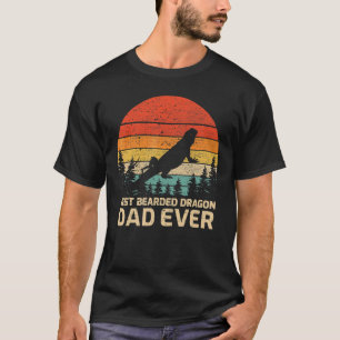 Mannen Retro Best Bearded Dragon Pap Oog Fa T-shirt