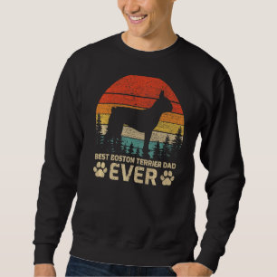 Mannen Retro Best Boston Terrier Dad Oovea Trui