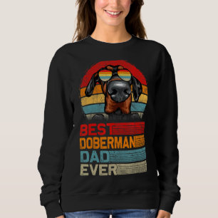 Mannen Retro Best Doberman Dad Oosters Fathers Trui