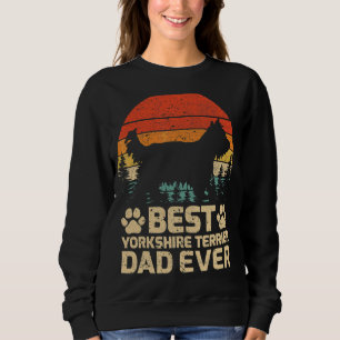Mannen Retro Best Yorkshire Terrier Dad Oover Trui