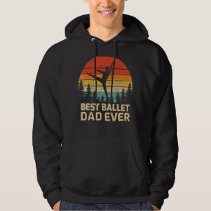 Mannen Retro beste ballet vader ooit vader D Hoodie