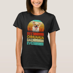 Mannen Retro Beste Chihuahua Papa Vader Vervaders T-shirt