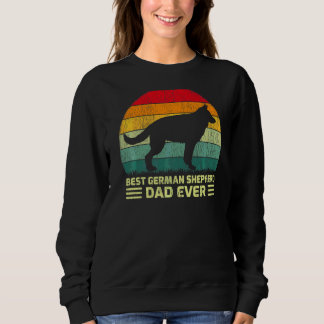 Mannen Retro  Beste Duitse Shepherd Pap Oog F Trui