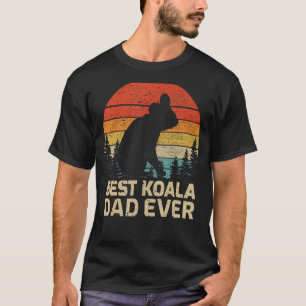 Mannen Retro Beste Koala Pap Ooit vader Da T-shirt