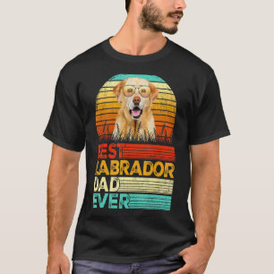 Mannen Retro  Beste Labrador Pap Ooster Fathers T-shirt
