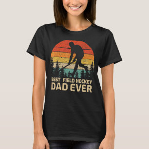 Mannen retro beste veld hockey vader ooit Fath T-shirt