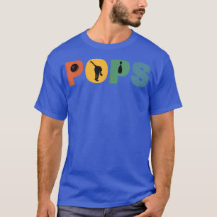 Mannen Retro Bowling opa Bowling Poppen opa T-shirt