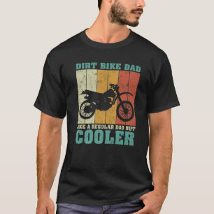 Mannen  retro Dirt Bike Pa als een gewone da T-shirt