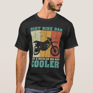 Mannen retro Dirt Bike Pa als een gewone da T-shirt