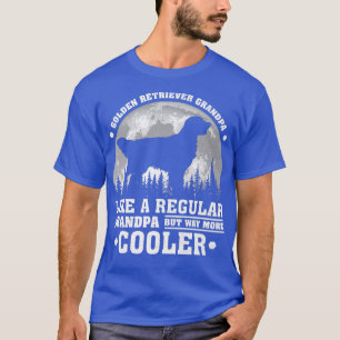 Mannen Retro Funny Golden Retriever opa T-shirt