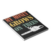 Mannen Retro Funny Logger Gift for Men Notitieblok (Schuin)