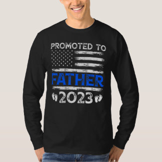 Mannen retro gepromoveerd tot vader 2023 Amerikaan T-shirt