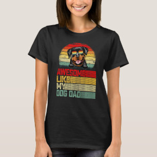 Mannen Retro Geweldige zoals mijn rottweiler Dog T-shirt