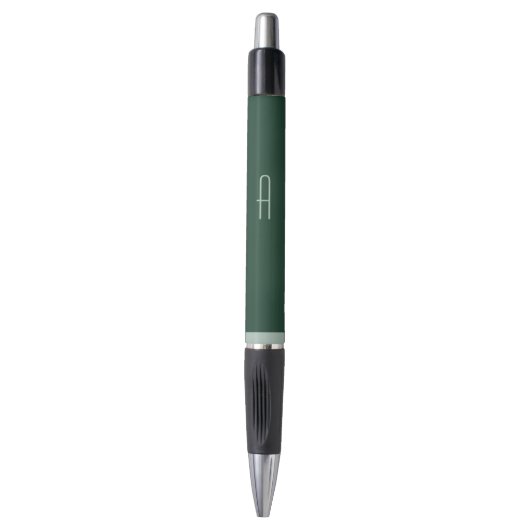 Mannen Retro Groene Monogram Schrijfpen Cadeau Pen (Voorkant Verticaal)