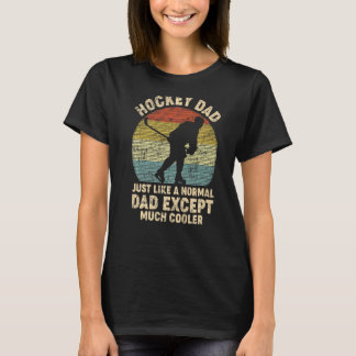 Mannen Retro Hockey pa net als een normale pa Hock T-shirt