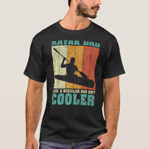 Mannen Retro Kayak pa als een gewone vader. T-shirt