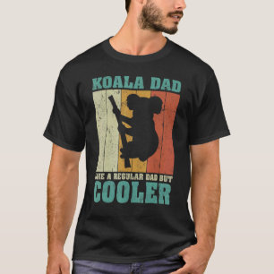 Mannen Retro Koala vader als een gewone vader. T-shirt