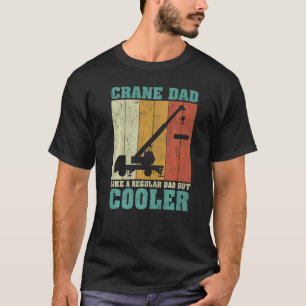 Mannen retro kraanpap als een gewone papa fa t-shirt