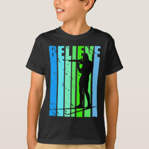 Mannen Retro Mannen Biathlon Target Schieten Pisto T-shirt