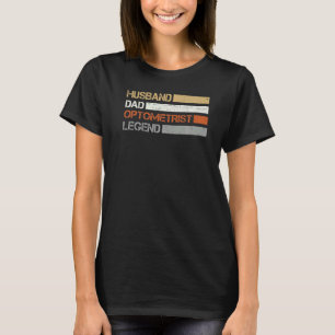 Mannen Retro Optometry Exam Optometrist Afstuderen T-shirt