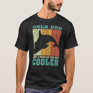 Mannen Retro Orca pap als een gewone pap T-shirt