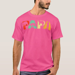 Mannen Retro Papa Beer Pap Funny Beer Papa Fathers T-shirt