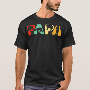 Mannen Retro Papa Beer Pap Funny Beer Papa Fathers T-shirt