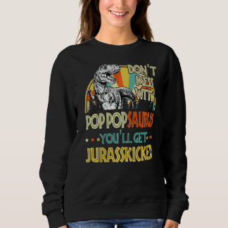 Mannen Retro Pop Popsaurus Dinosaur Rex Fath Trui