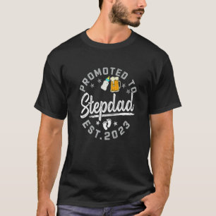 Mannen Retro promoot naar Great Stepdad EST 2023-M T-shirt