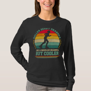 Mannen Retro Roller Derby Grandpa Father's T-shirt