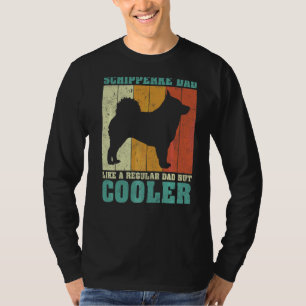 Mannen retro Schipperke pap als een gewone D T-shirt