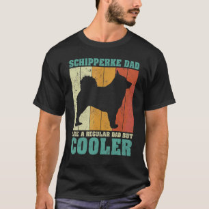 Mannen retro Schipperke pap als een gewone D T-shirt