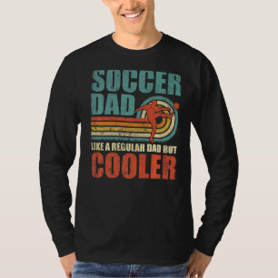 Mannen retro stijl  voetbal vader Vaderdag T-shirt