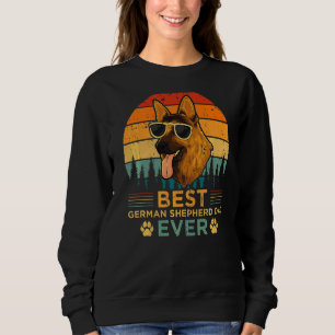 Mannen Retro Style Best German Shepherd Pap Ever F Trui