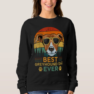 Mannen Retro Style Best Greyhound Pap Ever Vader's Trui