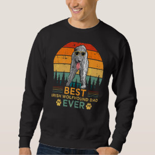 Mannen Retro Style Best Irish Wolfhound Dad Ever F Trui